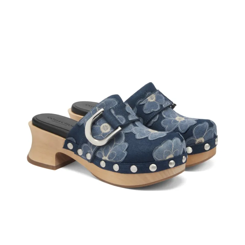 CHARLES&KEITH Small Ck Stylish Sandal 5cm Women's Black/Blue-5