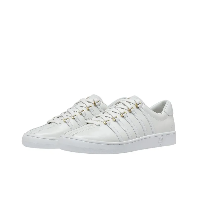 KSWISS Abrasion Resistant Low Top Skateboard Shoes Men's White-2