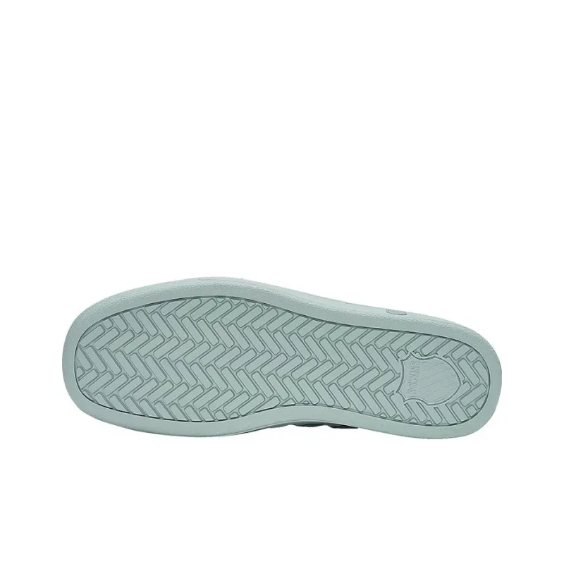 KSWISS Classic 66 Abrasion Resistant Low Top Skateboard Shoes Women's Light Cyan Green-5