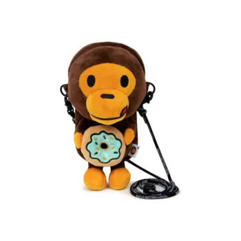 BAPE Baby Milo Sta Plush Mobile Phone Pouch Brown