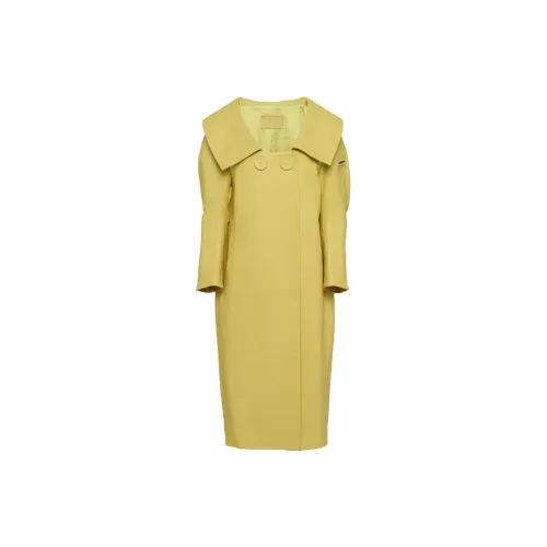 PRADA SS23 Leather Jacket Women's Yellow