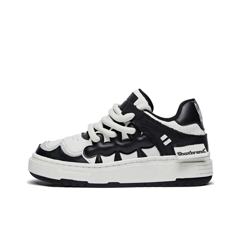 SHOOT BRAND Abrasion Resistant Height Increasing Low Top Skateboard Shoes Unisex Black-0