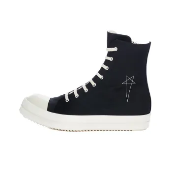 RICK OWENS DRKSHDW Fogachine Hi Pentagram Embroidery Black Milk