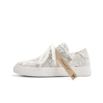 Jifffly Skateboard Shoes Unisex Low Top White