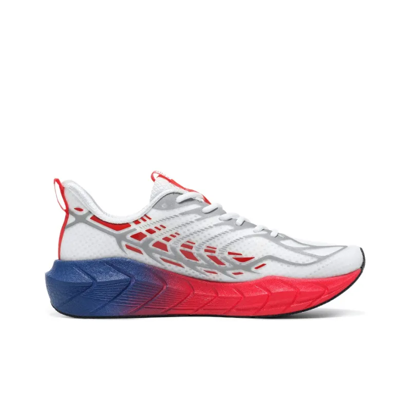 BMAI Expeditionary Force 4.0 Plus Low Top Running Shoes Men's White Blue Red-1