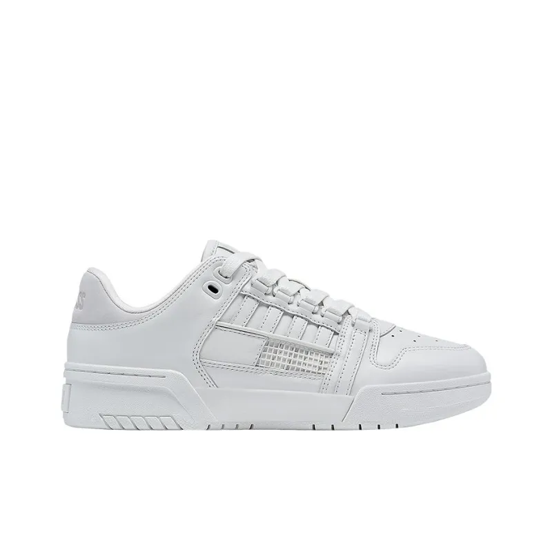 KSWISS Gstaad Gold Anti Slip Wear Resistant Low Top Skateboard Shoes Women's White-1