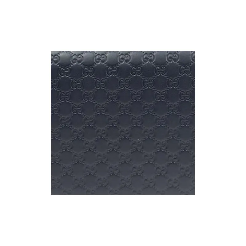 GUCCI Cow Leather Clutch Wallet Regular Men's Dark Blue-4