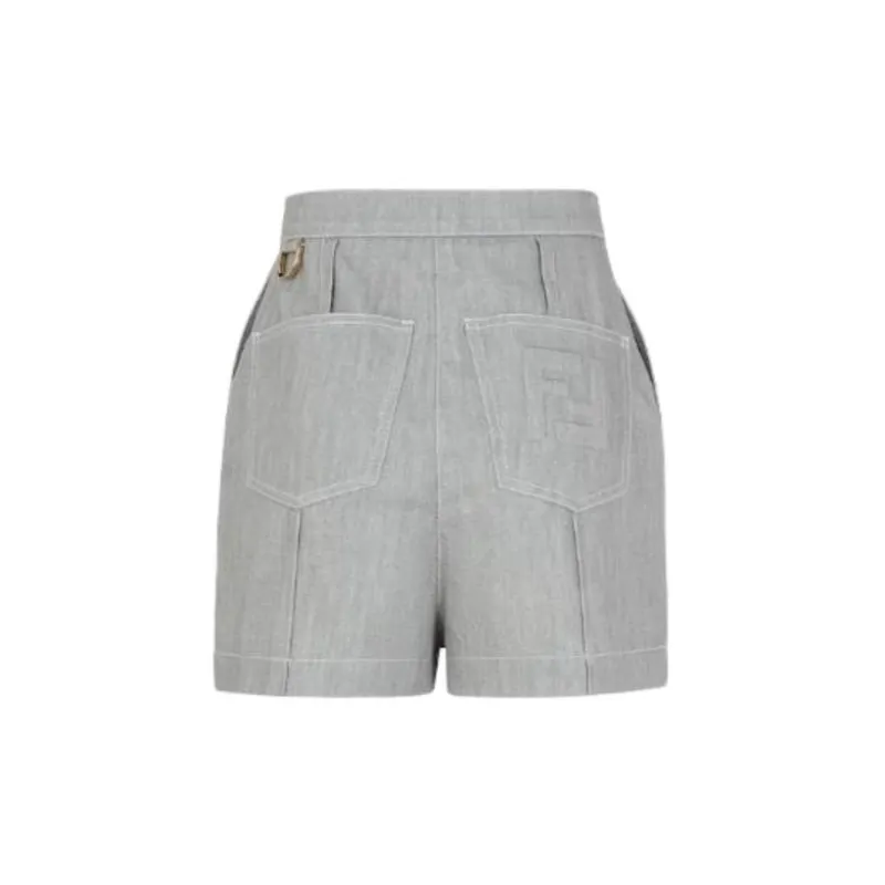 FENDI Casual Shorts Women's Gray-1