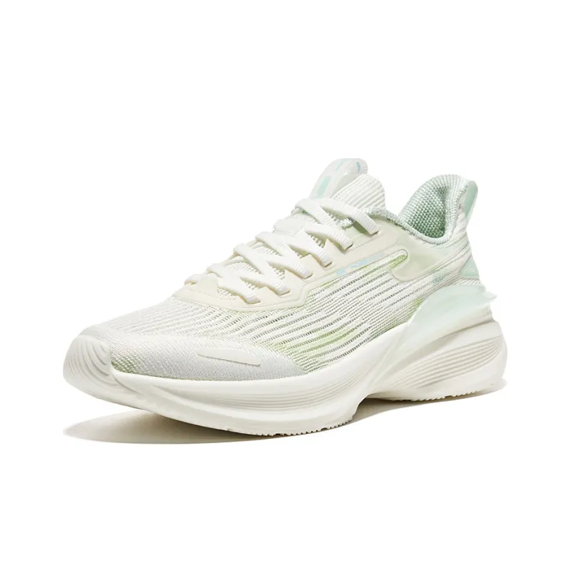 Erke Running Shoes Women's White Green-2