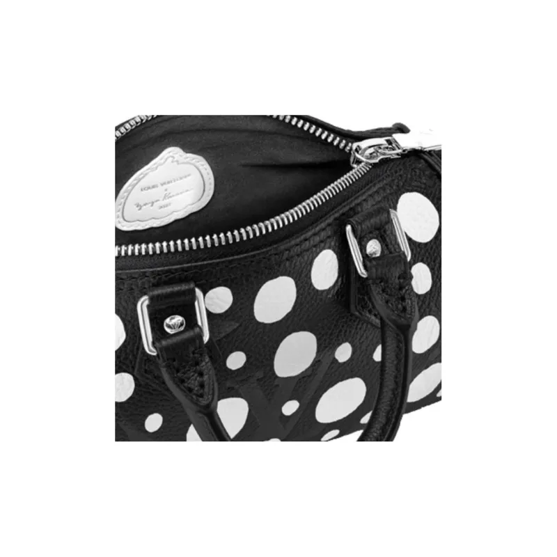 LOUIS VUITTON X Yayoi Kusama Nano Speedy Black/White-4