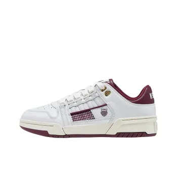 KSWISS Gstaad Gold Cushioning Wear Resistant Low Top Skateboard Shoes Women's White Red