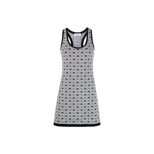 MIU MIU Sleeveless Dresses Women's Black