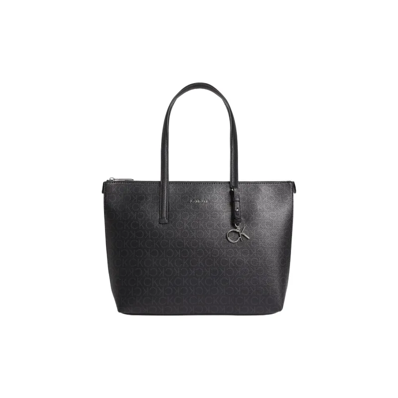 CK/Calvin Klein Tote Bag Shopping Bag Shoulder Bag Handbag Women's Black-0