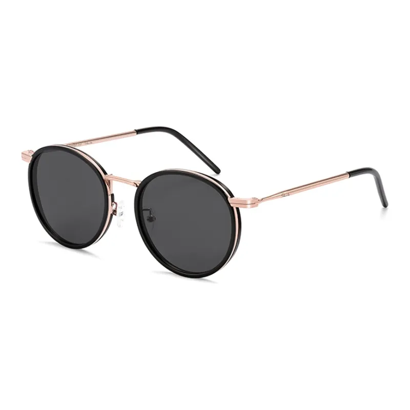 SHAWN LEE Plate Frame Round Sunglasses Unisex-1
