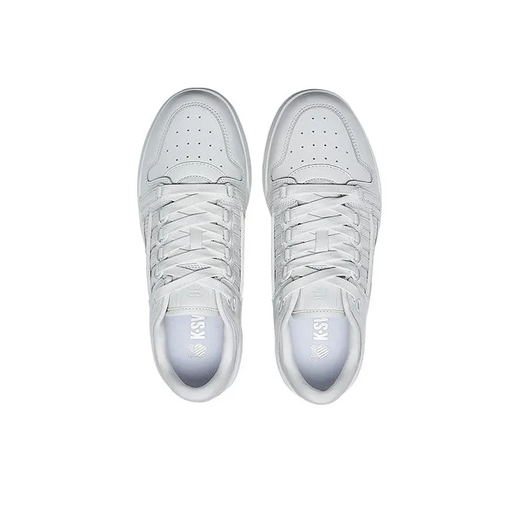 KSWISS Gstaad Gold Anti Slip Wear Resistant Low Top Skateboard Shoes Women's White-3