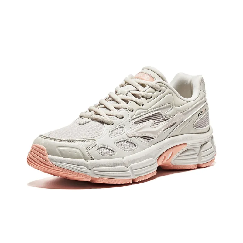 Erke Mountain Low Top Sports Casual Shoes Women's Gray Pink-2