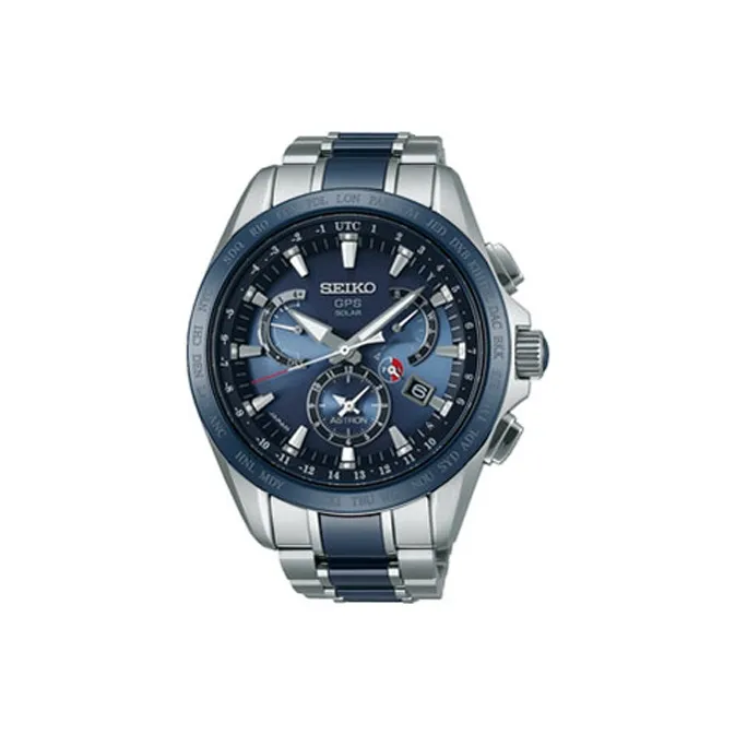 SEIKO Astron Series Solar Energy Movement Titanium Alloy Strap Watch Men's Blue SBXB043-0