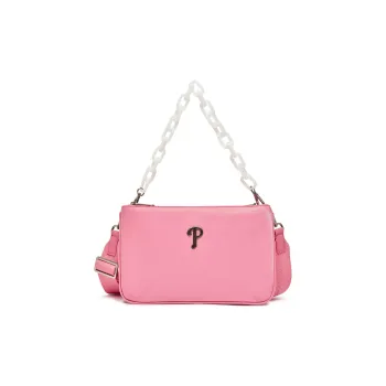 MLB Artificial Leather Crossbody Bag Shoulder Bag Unisex Pink