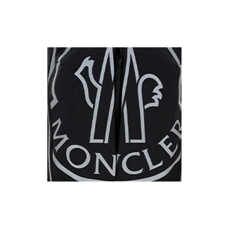 Moncler Cow Leather Backpack Men's Black-3