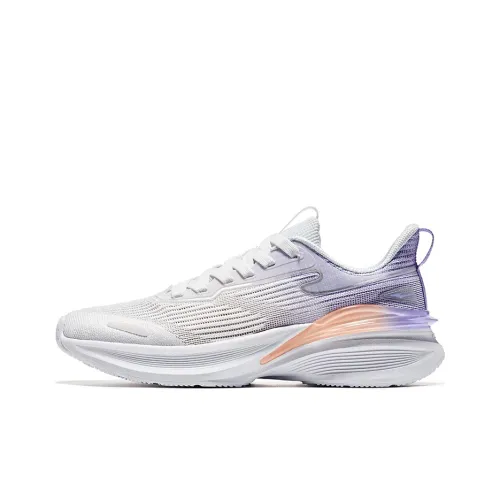 Erke Cushioning, Slip Resistant, And Abrasion Resistant Running Shoes Women's Purple White