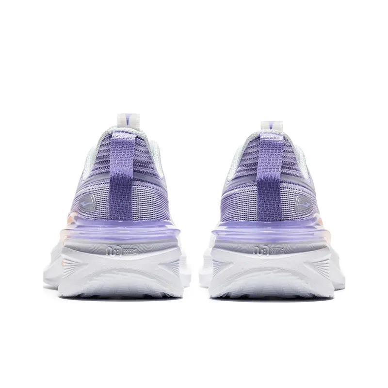 Erke Cushioning, Slip Resistant, And Abrasion Resistant Running Shoes Women's Purple White-3