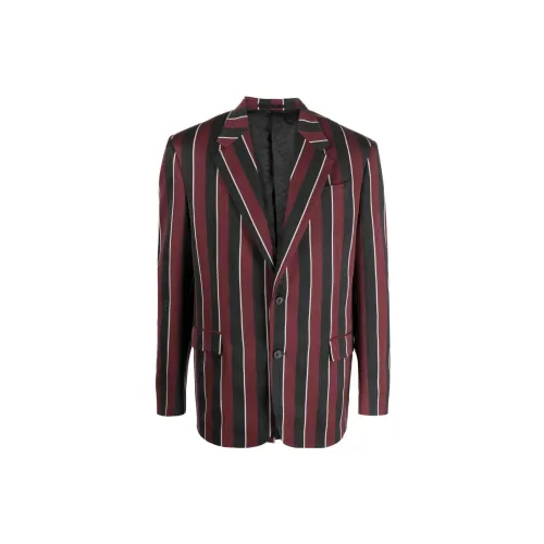 VERSACE Business Suits Men Burgundy