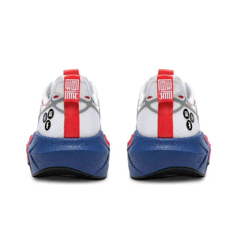 BMAI Expeditionary Force 4.0 Plus Low Top Running Shoes Men's White Blue Red-4