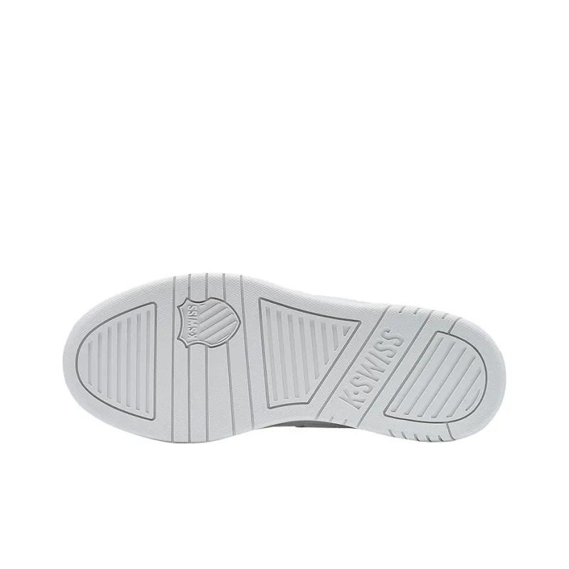 KSWISS Gstaad Gold Anti Slip Wear Resistant Low Top Skateboard Shoes Women's White-5