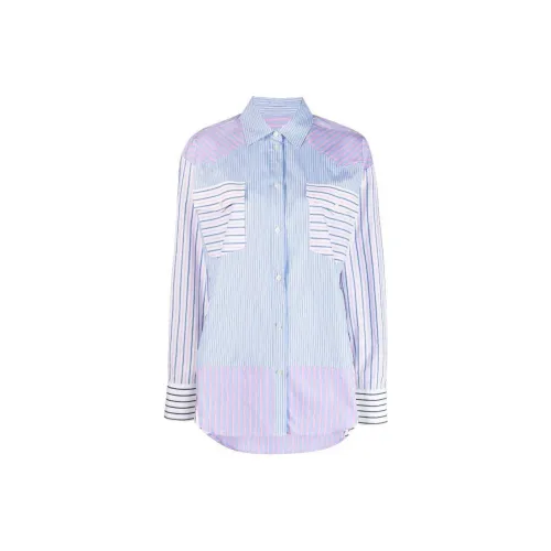 MSGM Shirts Women's Light Blue