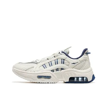 Erke Hills Low Top Sports Casual Shoes Women's White Blue