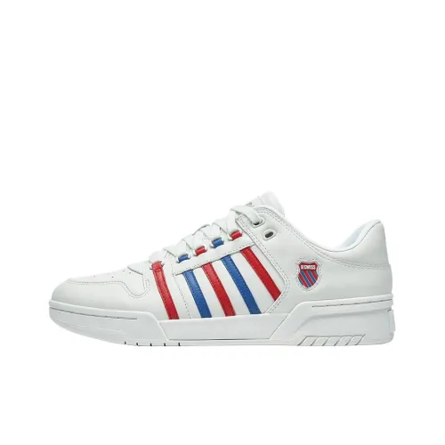 K·SWISS Skateboard Shoes Women's Low-Top White/Red/Blue