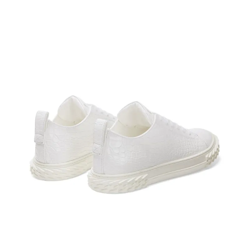 Giuseppe Zanotti/GZ Ecoblabber Low Top Stylish Skateboarding Shoes Men's White-3
