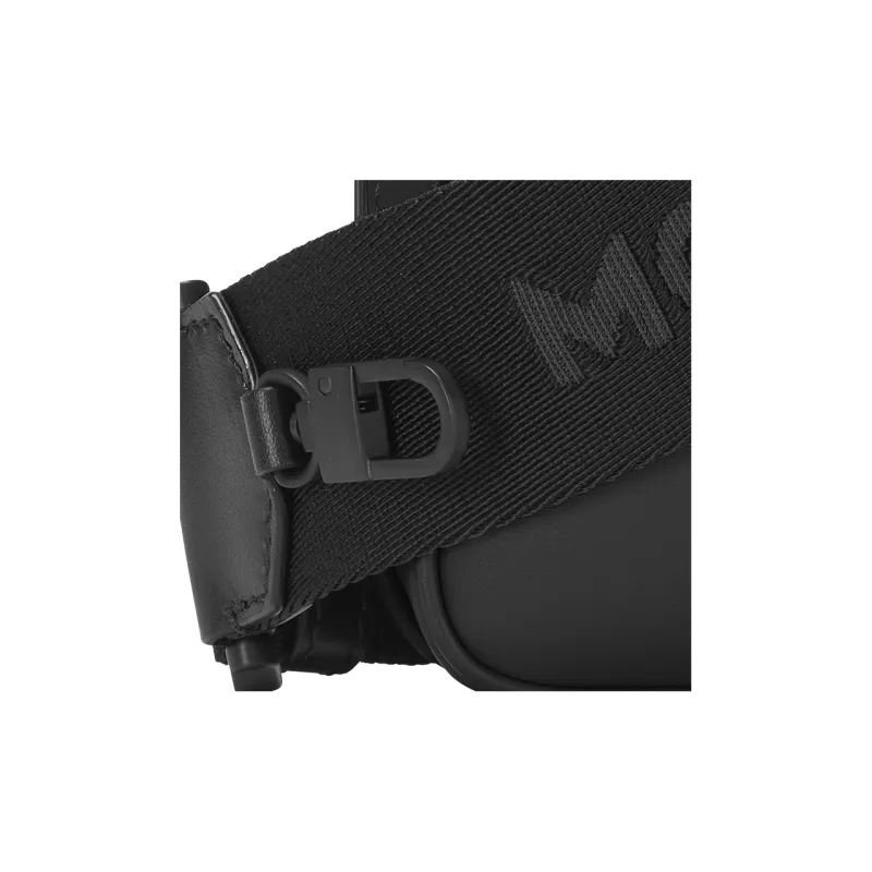 MONTBLANC Cow Leather Messenger Bag Shoulder Bag Crossbody Bag Mini Men's Black-3