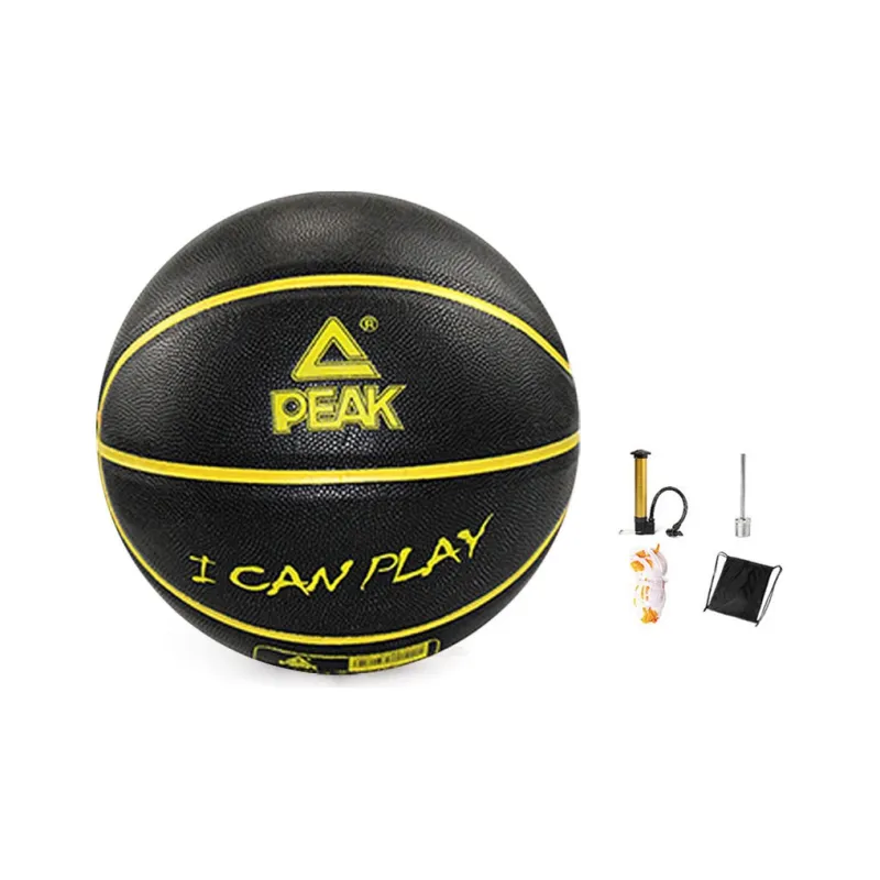 PEAK PU Blue Ball Black Yellow Size 7 Ball Training Unisex-1