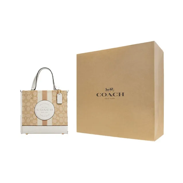 COACH C8417 DEMPSEY TOTE 22 IN SIGNATURE JACQUARD WITH STRIPE AND COACH PATCH-6