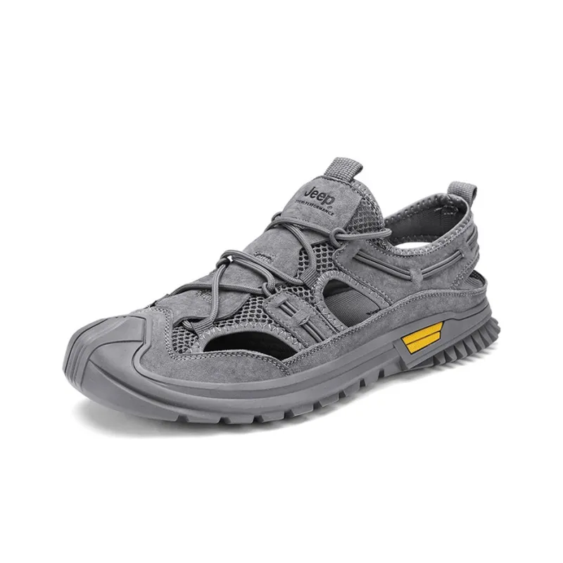 Jeep Abrasion Resistant Lightweight Slip Resistant Sports Sandals Men's Gray-2