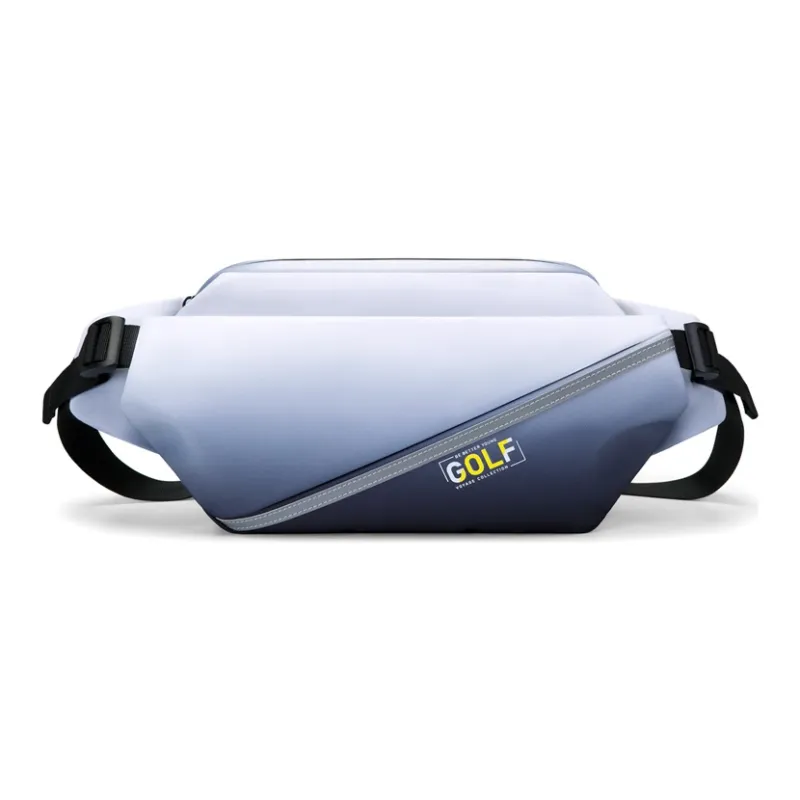 GOLF Fabric One Shoulder Fanny Pack Sling Bag Small Size Men's Ink Blue/Light Blue-1