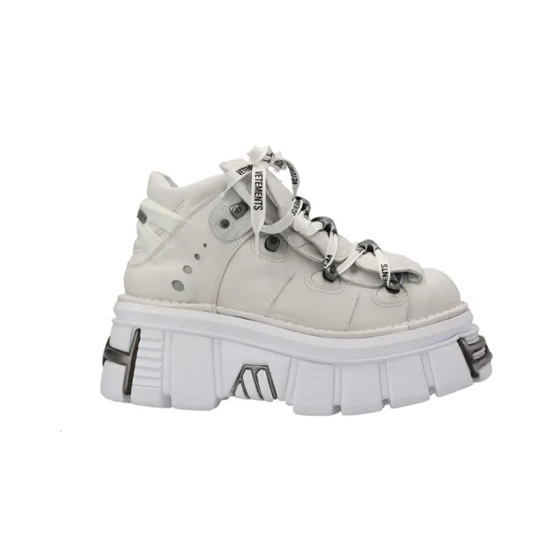 NEW ROCK x Vetements Low-Top Casual Shoes Unisex White-1
