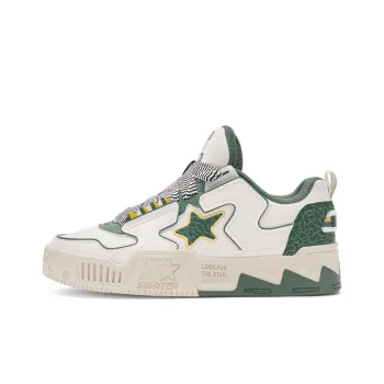 STARTER Vol 90s Little Turtle Anti Slip Wear Resistant Low Top Skateboard Shoes Men's White Green