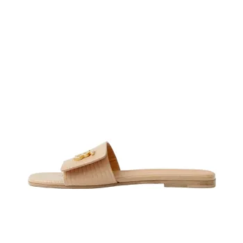 Burberry Monogram Motif Leather Slides