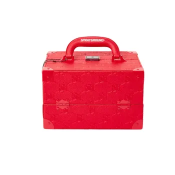SPRAYGROUND PVC Jewelry Box Storage Box Unisex Red