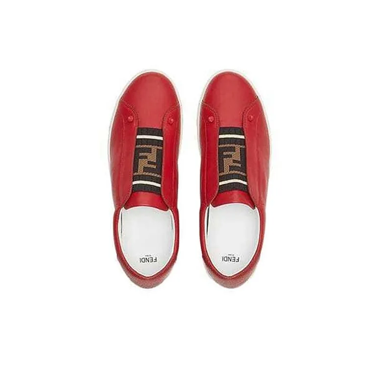 FENDI Stylish Skateboarding Shoes Women's Red-3