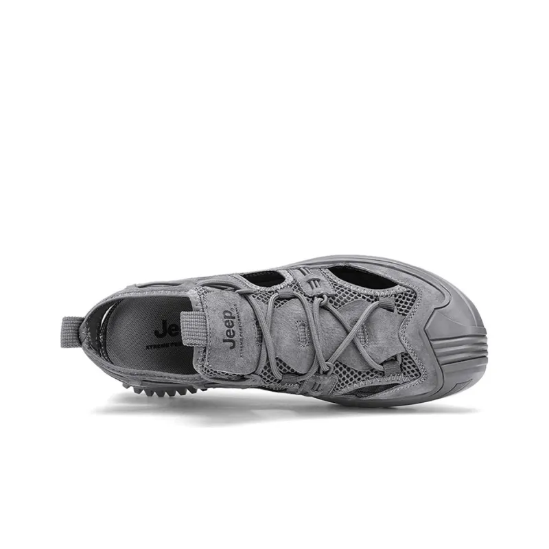 Jeep Abrasion Resistant Lightweight Slip Resistant Sports Sandals Men's Gray-3