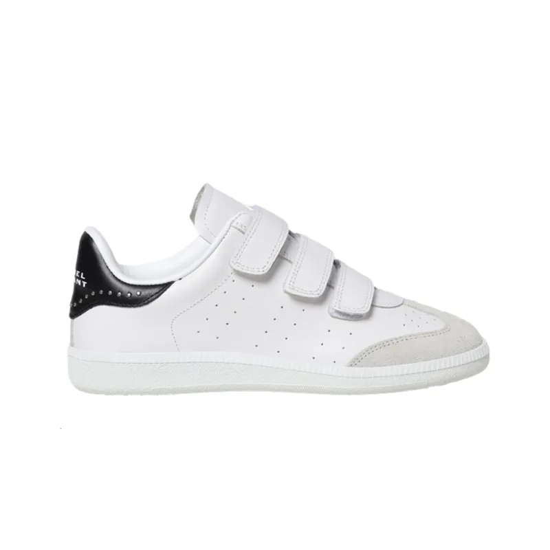 ISABEL MARANT Beth Crystal-embellished Leather Sneakers-1