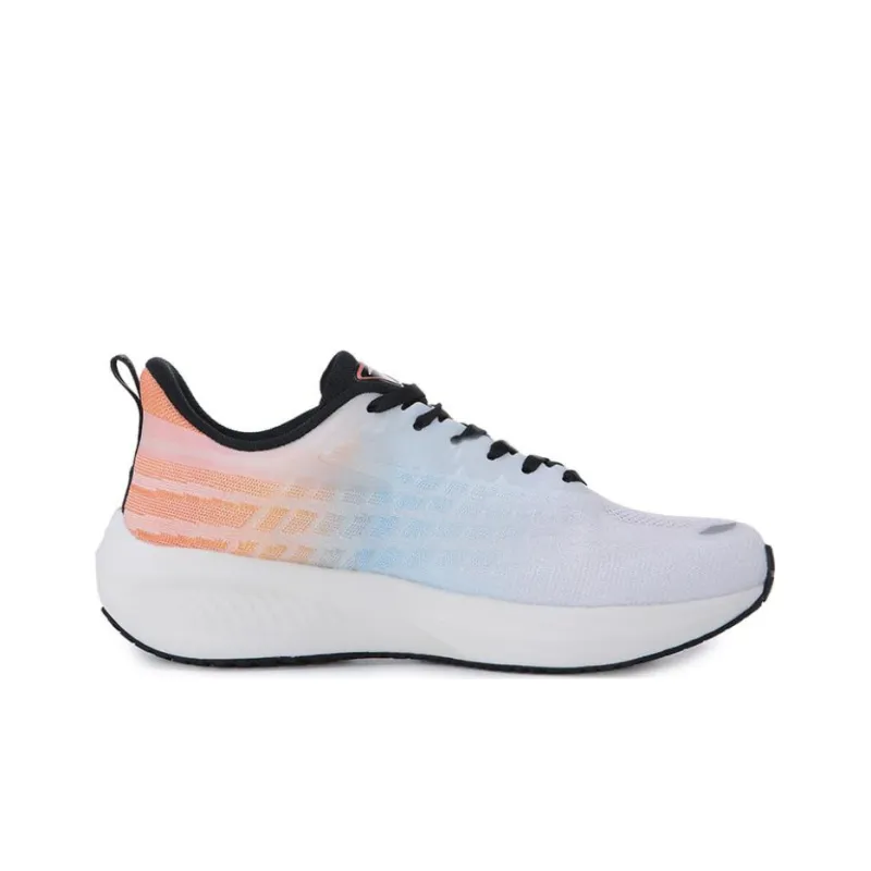 Erke Yi Rebound Cushioning, Slip Resistant, And Abrasion Resistant Low Top Running Shoes Men's White Blue Orange-1