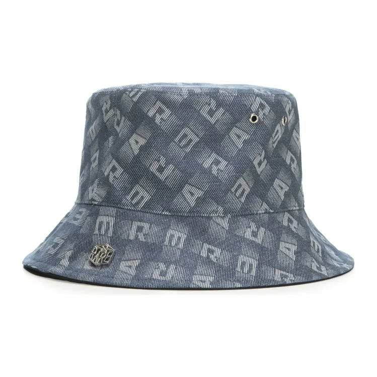 RARE Cotton Bucket Hats Unisex Navy Blue-1