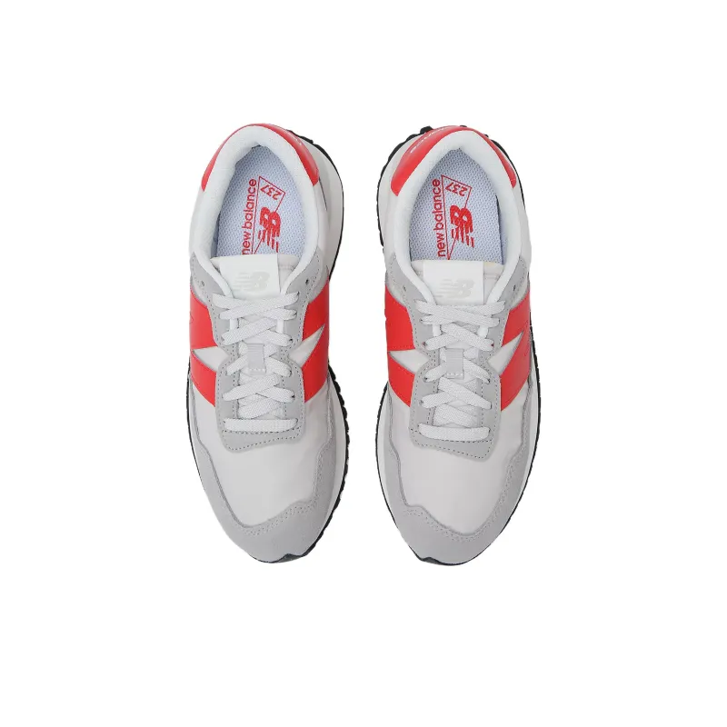 New Balance 237 Concrete Grey Matter True Red-3