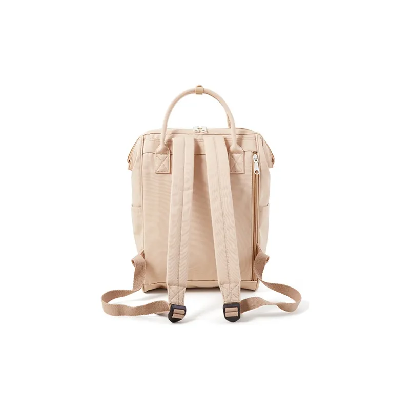 Sound For Life Nylon Fabric Backpack Large Size Women's Khaki/Blue-2