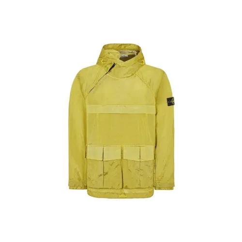 STONE ISLAND SS23 Nylon Meta Jackets Men Metal Yellow