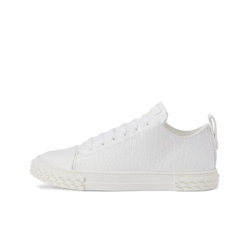 Giuseppe Zanotti/GZ Ecoblabber Low Top Stylish Skateboarding Shoes Men's White-0